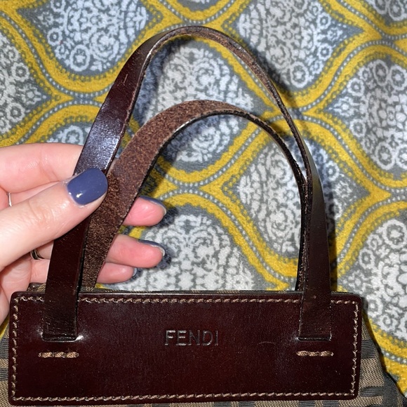 Mini fendi Zucca nylon tote bag - Picture 2 of 13